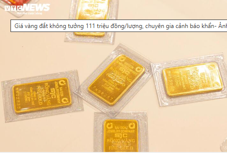 Giá vàng đắt không tưởng 123